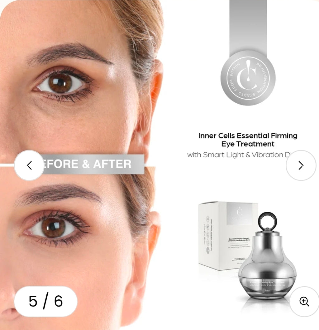 Inner Cells – Tratamiento Reafirmante para Contorno de Ojos con Luz y Vibración