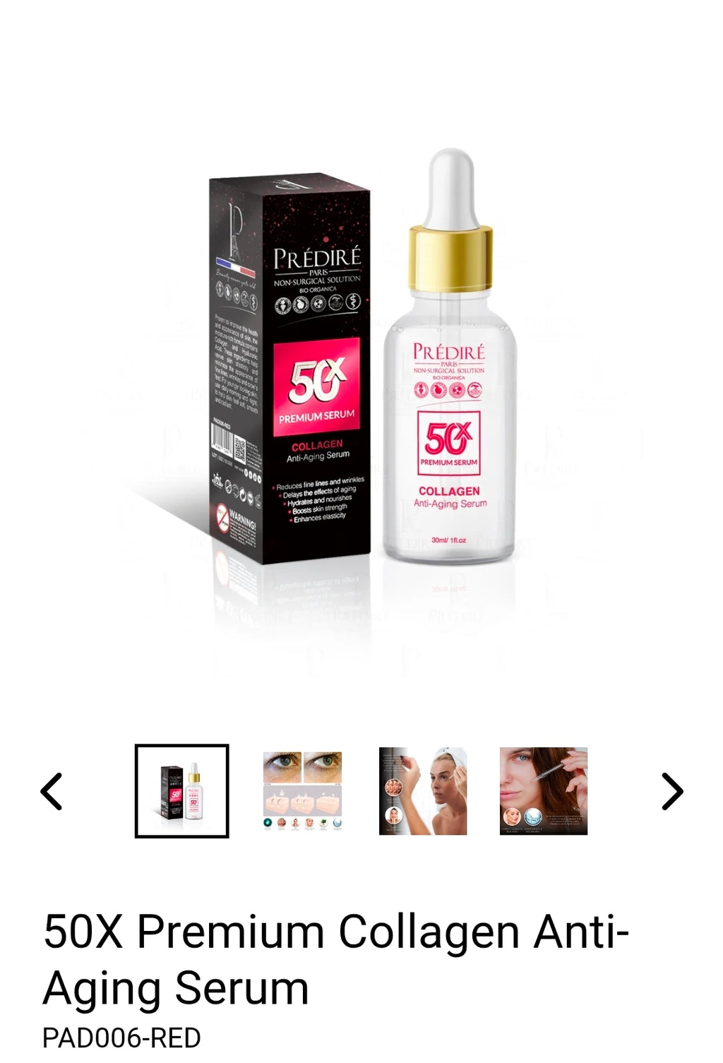Prédiré 50X Premium Collagen Anti-Aging Serum – 30 ml