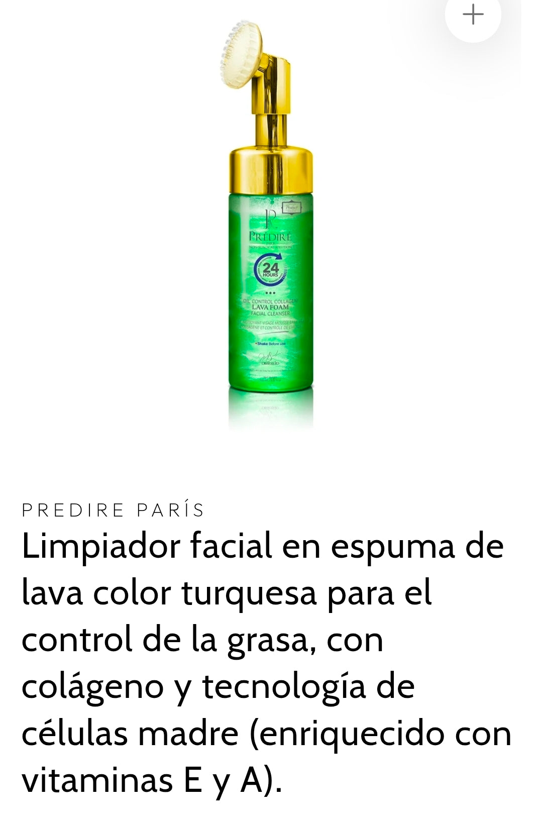 Limpiador fasial para el control de la grasa