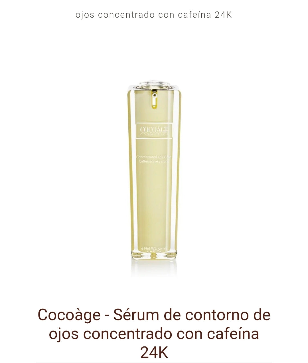 Serúm de contorno de ojo