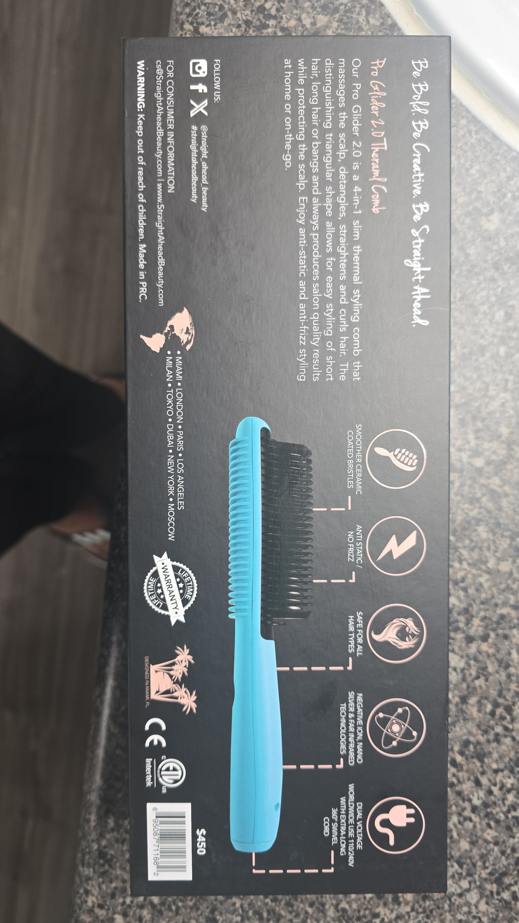 “Plancha profesional para alisar y hacer ondas”.