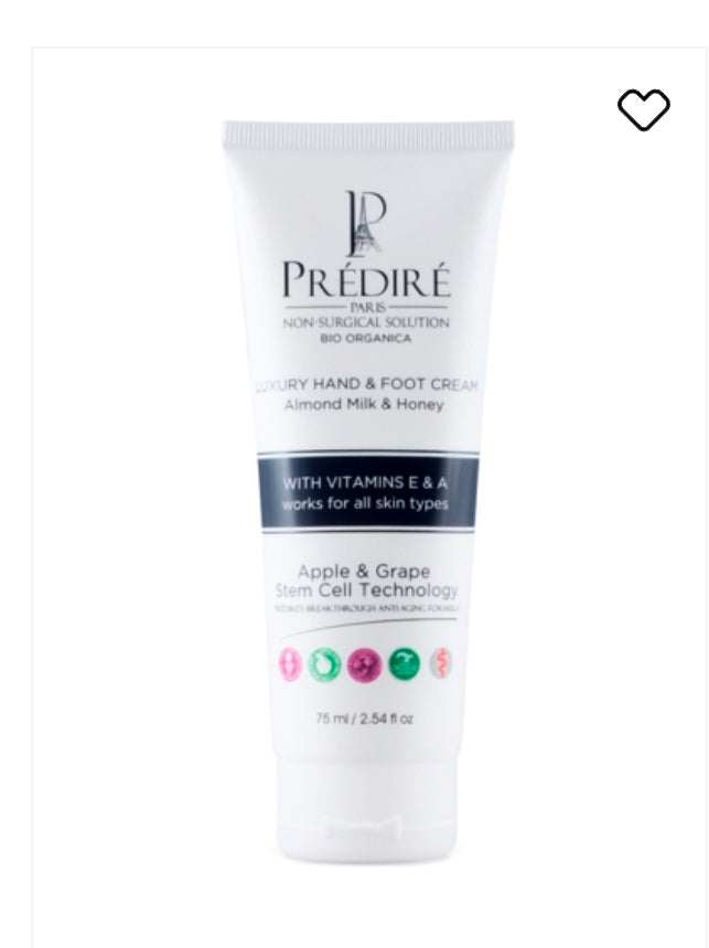 Crema de Lujo para Mano y Pies con Leche de Almendra y Miel - Predire Paris