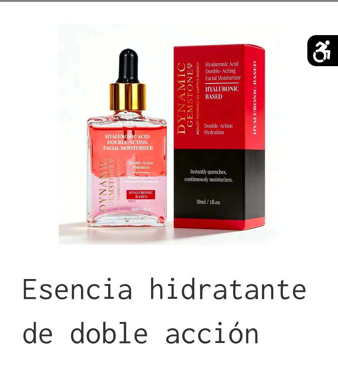 Esencia hidratante de doble accion