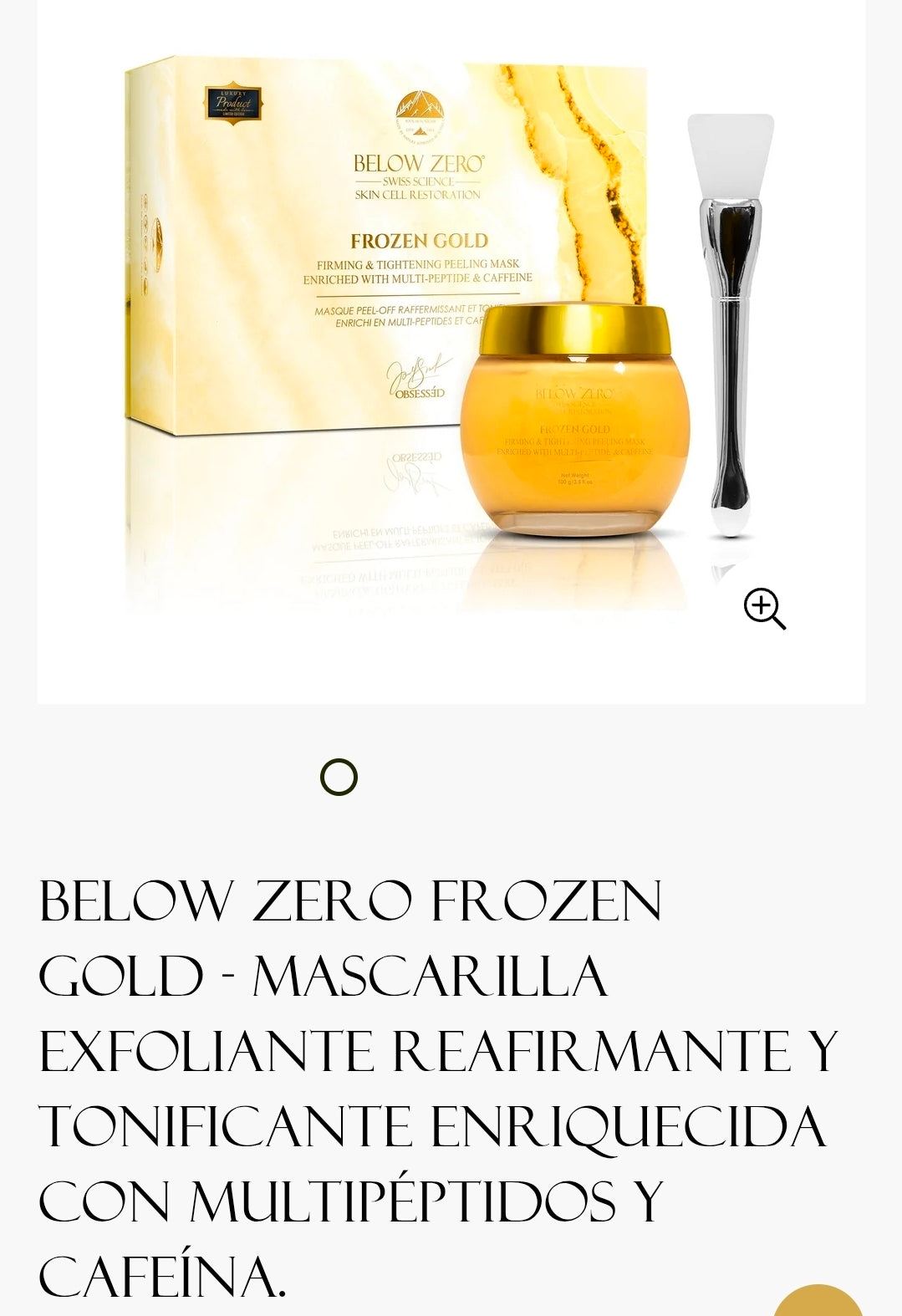 Mascarilla exfoliante Gold