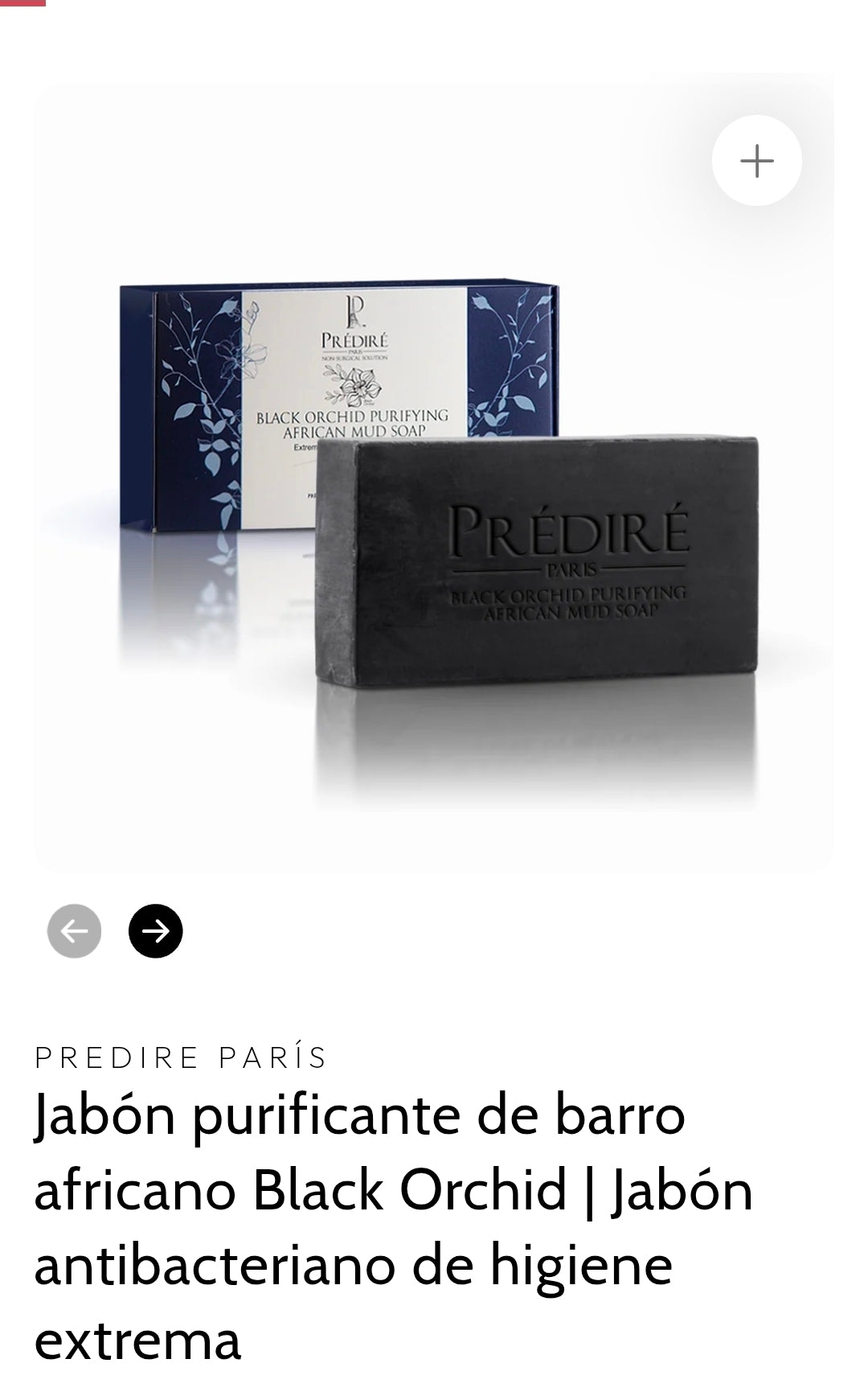Prédiré Paris Black Orchid – Jabón Purificante de Barro Africano